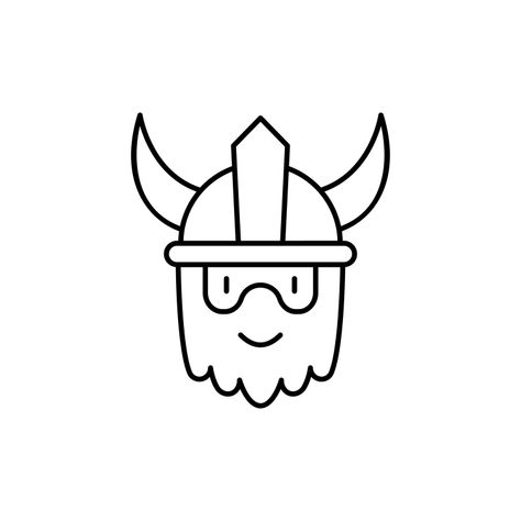 Viking Images, Easy Doodle, Viking Woman, Easy Doodle Art, Vector Png, Creative Commons, Free Png, Free Image, Doodle Art