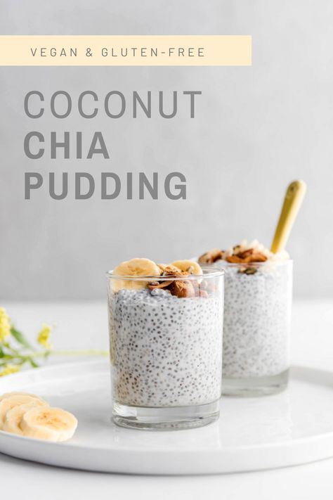 Coconut Chia Seed, Coconut Chia Seed Pudding, Cheesecake Oreo, Packed Breakfast, Coconut Chia Pudding, Coconut Chia, Homemade Snickers, Chia Seed Recipes, Coconut Pudding