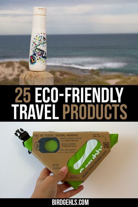 Here are some eco-friendly travel products you should take with you if you want to be a more sustainable traveller. Some are only needed for short trips, but others will come in handy if you're nomadic or are going away for a longer holiday. / #EcoTraveller / #GreenTravel / #SustainableTravel / Airplane Hacks, 0 Waste, Green Inspo, Ethical Travel, Eco Friendly Products, Solo Travel Tips, Eco Travel, Green Travel, Waste Free