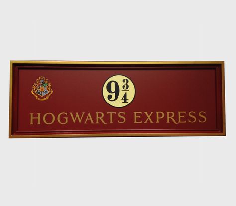 Platform 9 3/4 Sign, Noble Collection Harry Potter, Imprimibles Harry Potter, Prop Replicas, Hogwarts Acceptance Letter, Kings Cross Station, Cross Wall Art, Harry Potter Items, Harry Potter Shop