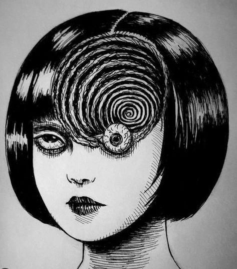 Tomie Junji Ito Eyes, Junji Ito Wallpaper, Cavas Art, Harsh Truth, Junji Ito, Pretty Wallpapers Backgrounds, Vintage Cartoon, Anime Sketch, Painted Pumpkins