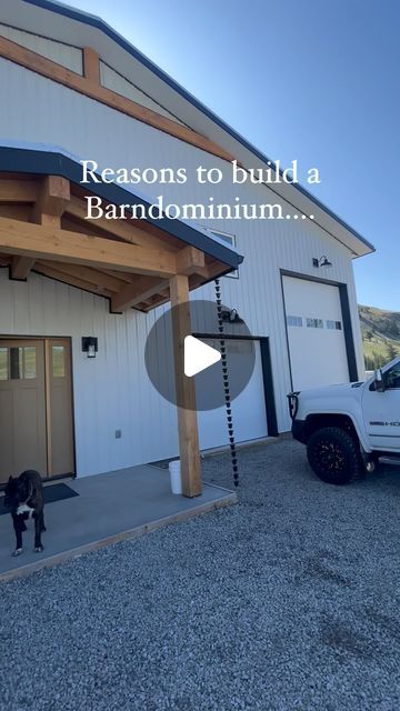 Cole & Morgan on Instagram: "Banrdominiums are becoming very popular and for good reason!!   They are such a practical home for some many of us while still looking beautiful.   There are so many different reasons to choose a Barndominium over a traditional style home and if any of these reasons resonate with you, it may just be the right type of home for you!   #barndominium #barndominiumhome #barnhome #shophouse #barndominiumliving #barndominiums #metalbuilding #metalbuildinghome #shouse #dreamhome #barndominiumdesign" Barndominium Studio Ideas, Inside Small Barndominium, Barndominium Style Homes, Shouse Barndominium Plans, Barndominium Interior Ideas On A Budget, Shop With House On Top, Diy Barndominium Metal Building Homes, Florida Barndominium Ideas, Barndominium Bar Ideas