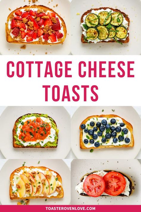 Cucumber Toast, Cottage Cheese Recipes Breakfast, Cottage Cheese Toast, Cottage Cheese Recipes Healthy, Cheese Toast Recipe, Cottage Cheese Breakfast, Summer Lunches, Toast Ideas, Simple Family Meals