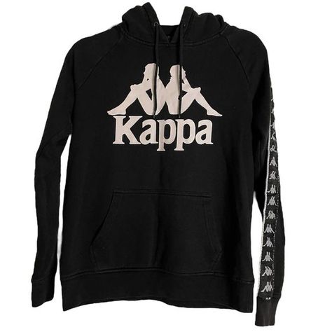 Men Kappa Logo Taping Hoodie | Black | Size Small Kappa Logo, Fashion Athleisure, Casual Hooded Sweatshirt, Guy Pictures, Urban Fashion, Black Hoodie, Hooded Sweatshirt, Athleisure, Men's Clothing