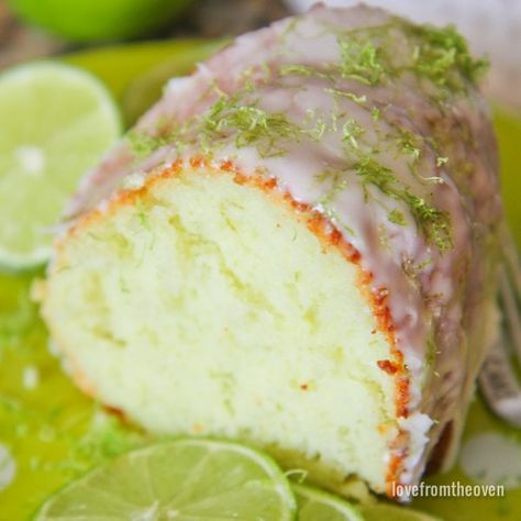 Easy Lime Cake Recipe Lime Bundt Cake Recipe, Lime Cake Recipe, Lime Pound Cake, Lime Cookies, Lime Desserts, Lime Cake, Lime Recipes, Vanilla Cake Mixes, Bundt Cakes Recipes