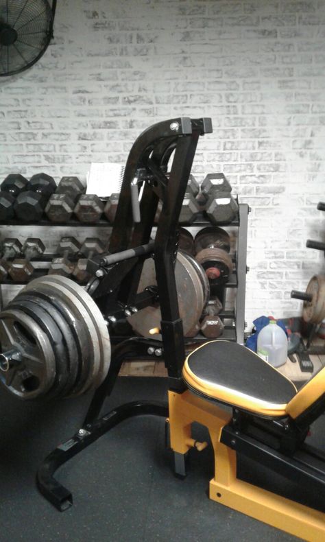 #Powertec #leverage #multigym #legpressattachment @ my #homegym #dumbbells #fauxbrickwall Leg Press Variations, How To Use Leg Press Machine, Single Leg Press Machine, Bench Press Machine, Powertec Leverage Gym Workouts, Weight Lifting Equipment, Hardcore Style, Leg Press Machine, Multi Gym