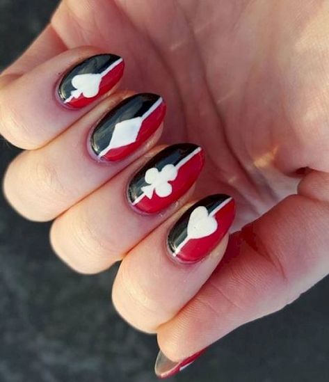 Random Nail Designs, Harley Quinn Nails, Vegas Nails, Health Hair, Beauty Party, Nail Envy, Vegas Baby, Beauty School, Nail Polish Designs