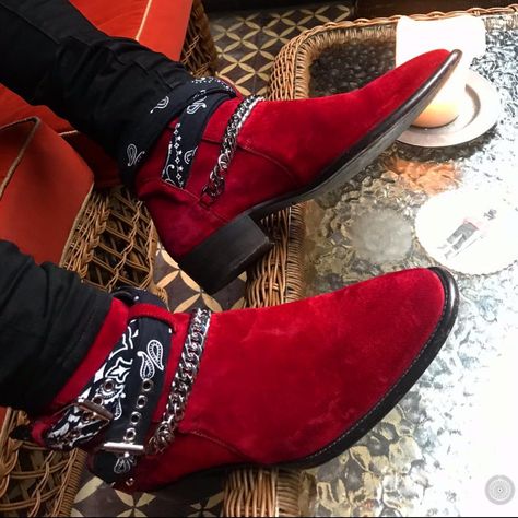 MIKE AMIRI on Instagram: “SHOULD WE RELEASE THESE?” Chelsea Boots Outfit, Boots Outfit Men, Male Shoes, Quality Leather Boots, Bota Country, Custom Design Shoes, Handmade Boot, Handmade Leather Shoes, Mens Boots Fashion