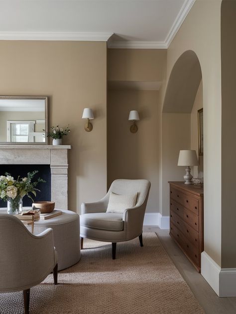 Purbeck Stone Neutral Living Room Paint, Purbeck Stone, Greige Paint Colors, Greige Paint, Neutral Shades, Neutral Living Room, Living Room Paint, Grey And Beige, Room Makeover