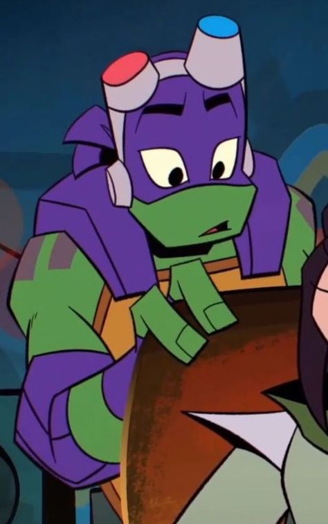 Rise Donnie Pfp, Donatello Tmnt Pfp, Rottmnt Donnie Reference, Rottmnt Donnie Screenshots, Tmnt Screenshots, Donatello Rottmnt, Rise Donnie, Rottmnt Screenshots, Donnie Rottmnt