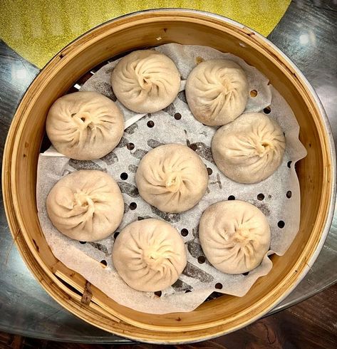 Shanghai Soup Dumplings Soup Dumpling, Xiao Long Bao, Good Soup, Soup Dumplings, Snack Lunch, Chinese Food, Dumplings, Shanghai, Wheat