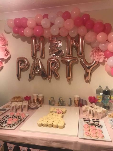 My Surprise Hen Party | UK Lifestyle and Beauty Blog #henparty #henpartyplanning #teamhen #henpartyballoons Hen Do House Decorations, Hen Party Cocktails, Hen Party Set Up, Hen Party At Home, Hen Decoration Ideas, Hen Do Food, Home Hen Party Ideas, Hen Do Ideas Decorations, Hens Activities