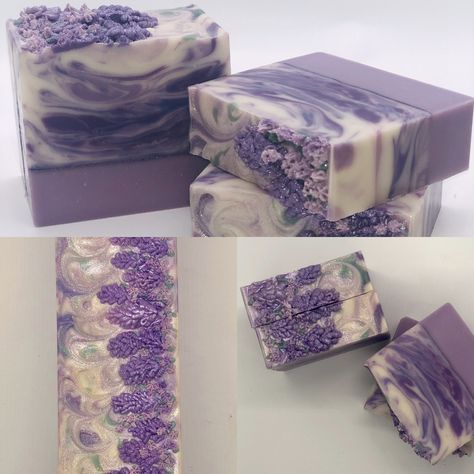 Lavender Soap Lavender Soap Aesthetic, Lavender Soap Packaging, Lilac Soap, Handmade Soap Packaging, Purple Soap, Handmade Lavender Soap, Soap Business, Homemade Skincare, Easy Soap Recipes