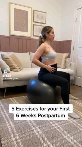 Week 2 Postpartum Workout, After Giving Birth Recovery Tips, Postpartum Pelvic Exercises, Postpartum Progress Pics, First Postpartum Workout, Pilates Workout Postpartum, 2 Week Post Partum Workout, Pregnancy Upper Body Workout, Flattering Postpartum Outfits