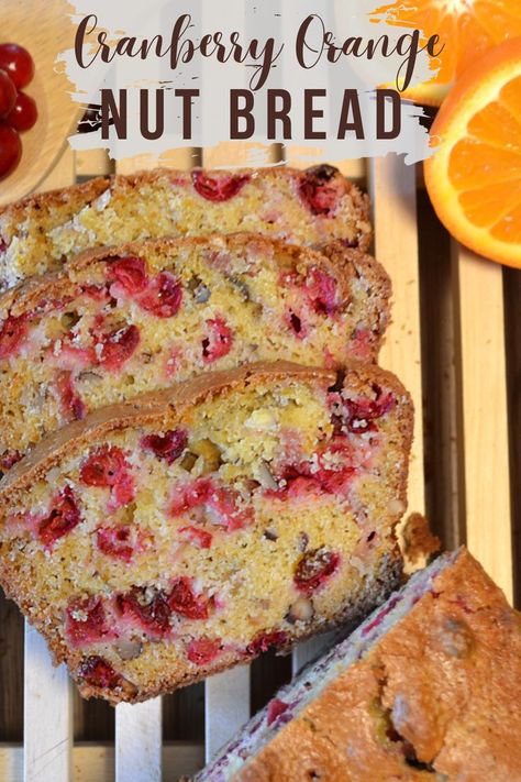 Ocean Spray Cranberry Bread Recipe, Cranberry Orange Nut Bread, Orange Nut Bread, Cranberry Treats, Cranberry Nut Bread, Orange Bread Recipe, Cranberry Bread Recipes, Ocean Spray Cranberry, Nut Bread Recipe