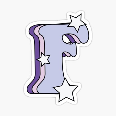 Huruf F Aesthetic, S In Different Fonts, F Font, Purple Stickers, Purple Colour Shades, Purple Letters, The Letter F, F Letter, Purple Aesthetic Background