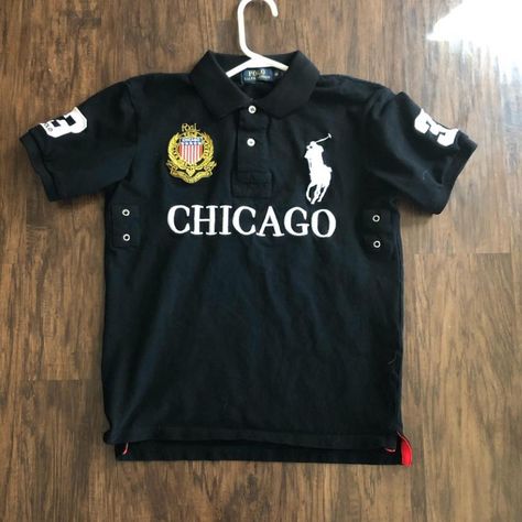 This Chicago Expensive Fits Men, Black Polo Shirt Outfit Men, Chief Keef Polo, Polo Shirt Aesthetic, Polo Outfit Men, Lelouch Lamperouge, Fashion Baggy, Silly Clothes, Chicago Outfit