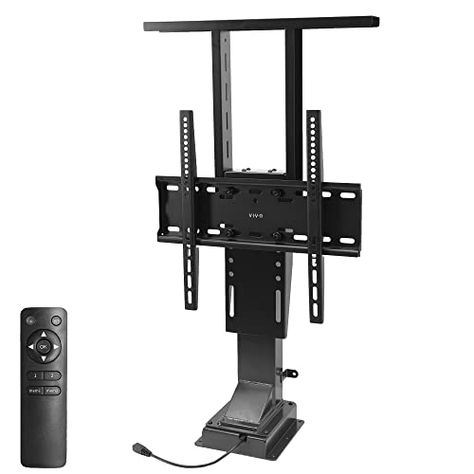 Outdoor Tv Box, Motorized Tv Mount, Tv Lift Mechanism, Motorized Tv Lift, Ergonomic Office Furniture, Tv Lift Cabinet, Tv Mounted, Tv Ideas, Desk Solutions