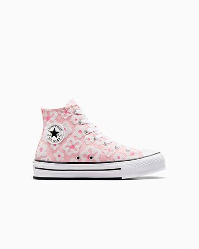 Pinky Girls, Shoe Converse, Chuck Taylor All Star Lift, High Top Shoe, Preppy Shoes, Converse Shop, Funky Shoes, All Stars Converse, Donut Glaze