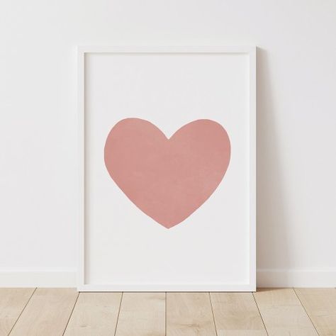 $14.05 | Red Watercolor Heart Nursery Decor Poster #nursery, baby, decor, playroom, wall art, girls room, print, heart, red, pink Red And Pink Nursery, Posters On Wall Bedroom Heart, Posters On Wall Heart Shape, Pink Nursery Artwork, Heart Themed Nursery, Heart Nursery, Animal Wall Art Nursery, Nursery Poster, Watercolor Heart