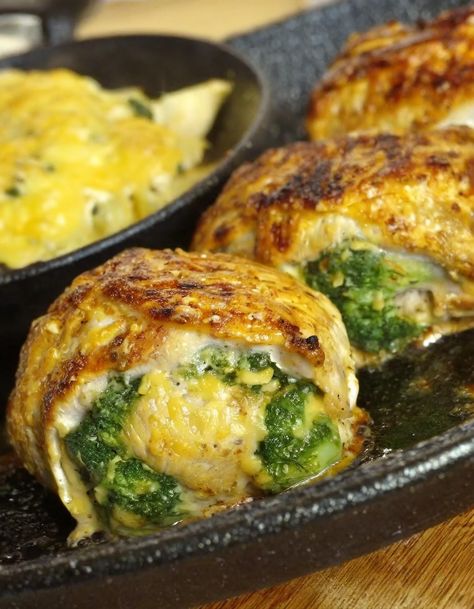 Broccoli Cheddar Stuffed Chicken Broccoli Cheddar Stuffed Chicken, Moist Baked Chicken, Stuffed Chicken Recipe, Broccoli And Cheddar, Baked Chicken Breasts, Chicken Broccoli Cheese, Cheese Stuffed Chicken, Light Salad, Cream Cheese Chicken