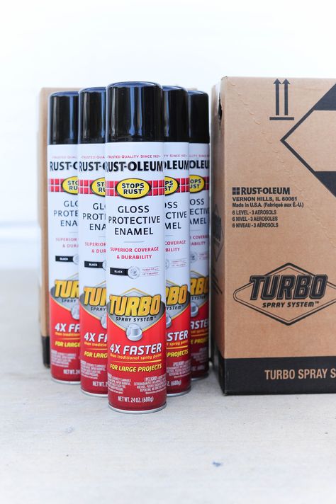 How to paint garage doors with Turbo Spray Paint the easy way | All Things Thrifty Garage Door Designs, Concrete Sheds, Garage Door Paint, Garage Door Design, White Spray Paint, Black Spray Paint, Rust Oleum, Get It Done, Spray Pattern