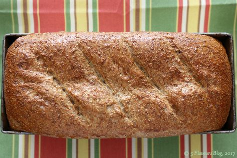 Homemade High Fiber Bread, High Fibre Bread, Bread In Pan, High Fiber Bread, Fiber Bread, Wheat Bread Recipe, 2b Mindset, Instant Breakfast, Bread Maker Recipes