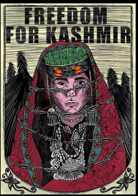 Free Kashmir Kashmir Day Posters Art, Free Kashmir, Kashmiri Art, Art Fashion Illustration, Bangladesh Travel, Kashmir Pakistan, West Papua, Symbolic Art, Human Decency