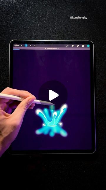 Alex Kunchevsky on Instagram: "New water splash animation in Procreate 💦 ⠀ Get my beginner-friendly Procreate course 💛 Link in bio 🙌 ⠀ #procreate #animation" How To Get Procreate For Free, How To Do Animation On Procreate, Digital Art For Beginners Tutorials, Procreate Basics Tutorial, Pro Create Drawings For Beginners, How To Animate In Procreate, Drawing Ideas For Procreate, How To Animate On Procreate, Procreate Realistic Drawing