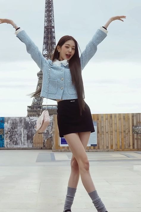 Wonyoung Outfits Aesthetic, Jang Wonyoung Outfit, Wonyoungism Clothes, Wonyoung Outfit Casual, Wonyoungism Outfits, Miumiu Outfit, Wonyoung Style, Wonyoung Outfit, Inspiring Women