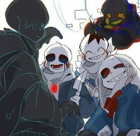 Bad Sanses (what i am doing to my life?) Bad Guy Sanses, Bad Guys Sans, Sans E Frisk, Bad Sanses, Horror Sans, God Of Destruction, Nightmare Sans, Undertale Pictures, Error Sans