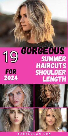 Cute Shoulder Length Haircuts, Short Summer Haircuts, Haircuts Shoulder Length, Shoulder Haircut, Spring Hair Trends, Layered Haircuts Shoulder Length, Summer Hair Trends, Medium Hair Styles For Women, Summer Haircuts