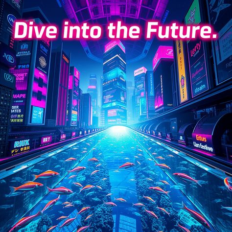 Cyberpunk Aquarium Experience

#CyberpunkAquarium #FuturisticArt #OceanAdventure #art #poster Cyberpunk Aquarium, Wonderland Poster, Futuristic Art, Art Poster, Cyberpunk, Art