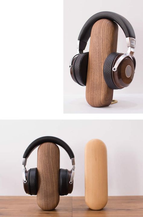 Discover Cool Stuffs And Wonderful Gift Wood Headphone Stand, Wooden Headphone Stand, Diy Headphone Holder, Headphone Stand Diy, Headphone Stand Ideas, Headphones Holder, Diy Headphone Stand, Headphones Stand, Wood Headphones