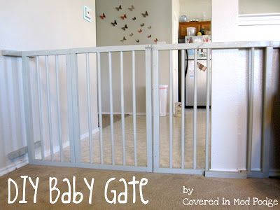 EASY PVC DIY baby gate! Finally found a good one! Plus this gal has other brilliant diy crafts! Mod Podge Diy, Diy Dog Gate, Diy Baby Gate, Pvc Projects, Baby Gate, Baby Gates, Dog Gate, Pet Gate, Baby Proofing