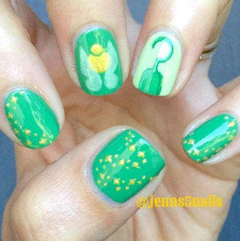 Peter Pan Nails, Coral Nails With Design, Character Nails, Disney Acrylic Nails, Bella Nails, Nail Art Disney, Pretty Nail Art Designs, Animal Print Nails, Disney Nails