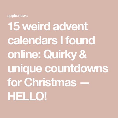 15 weird advent calendars I found online: Quirky & unique countdowns for Christmas — HELLO! Unique Advent Calendar Ideas, Online Advent Calendar, Unique Advent Calendar, Alternative Advent Calendar, Beauty Advent, Christmas Calendar, 2022 Christmas, Beauty Advent Calendar, Drummer Boy