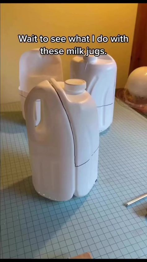 🌼 Upcycle Alert! 🌼Looking for a fun and creative way to give those empty milk jugs a new lease on life? 🥛🌱 How about transforming them into adorable flower planters? 🌺🌿Here's a simple and eco-friendly DIY project that will not only spruce up your garden but also reduce waste. 🌎✨Step 1: Gather your materials. You'll need clean, empty milk jugs, scissors, potting soil, and your favorite flower seeds or small plants. ✂️🌱Step 2: With the scissors, carefully cut off the top portion of the mil Milk Jugs Diy, Milk Jugs Garden, Milk Jug Crafts, Country Door, Milk Jugs, Garden Decor Projects, Diy Outdoor Decor, Favorite Flower, Backyard Diy Projects