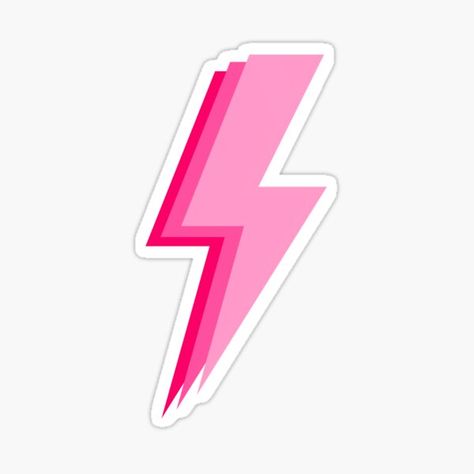 Preppy Stickers | Redbubble Pink Lightning Bolt, Pink Lightning, Lighting Bolt, Lightning Bolt, Light Pink, Hot Pink, Lighting, For Sale, Pink