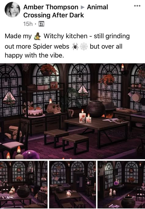 Witchcore Animal Crossing Island, Vampire Acnh Codes, Acnh Goth Interior, Acnh Magical Designs, Acnh Vampire Island, Acnh Haunted House, Witchy Acnh Island, Spooky Acnh Island, Acnh Whimsigoth