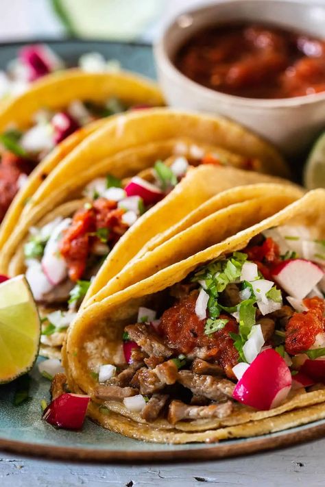 Tacos With Leftover Steak, Leftover Steak Tacos, Leftover Steak Tacos Recipes, Leftover Fajita Steak Recipes, Leftover Steak Ideas, Skirt Steak Tacos Recipes, Tender Steak Tacos, Steak Tacos With Corn Salsa, Leftover Stuffing Recipes