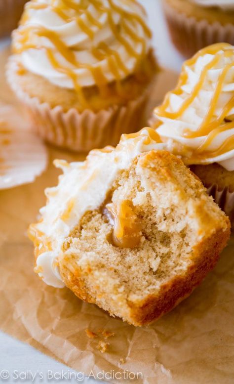 Butterscotch Cupcakes, Cupcakes With Frosting, Butterscotch Desserts, Sallys Baking, Sally's Baking, Baking Cupcakes, Dessert Cupcakes, Yummy Cupcakes, Decadent Desserts