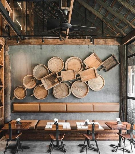 Thai Interior Design, Filipino Interior Design, Modern Chinese Restaurant, Restaurant Designs, Modern Coffee Shop, Chiang Rai Thailand, Modern Restaurant Design, Rustic Restaurant, Chiang Rai