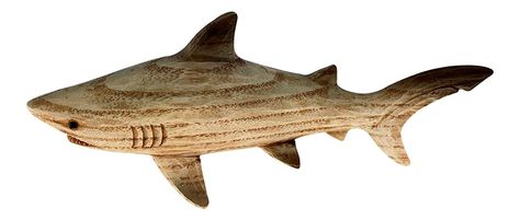 Shark Carving, Fabrikasi Logam, Beach Keepsakes, Wooden Shark, Driftwood Fish, Whittling Projects, Big Shark, Coastal Beach House, Shark Art