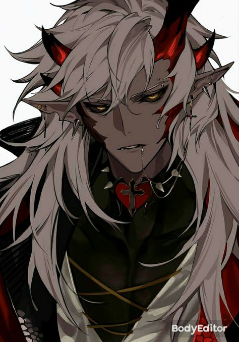 Boy Character Design, Demon Boy, Persona Anime, Pelo Anime, Fantasy Demon, Monster Boy, Anime Demon Boy, Ibaraki, Boy Anime