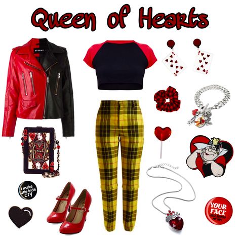 Alice In Wonderland Disneybound, The Queen Of Hearts, Disney Bounding, Character Inspired Outfits, Casual Cosplay, Inspired Outfits, Queen Of Hearts, Disney Outfits, Teen Girls