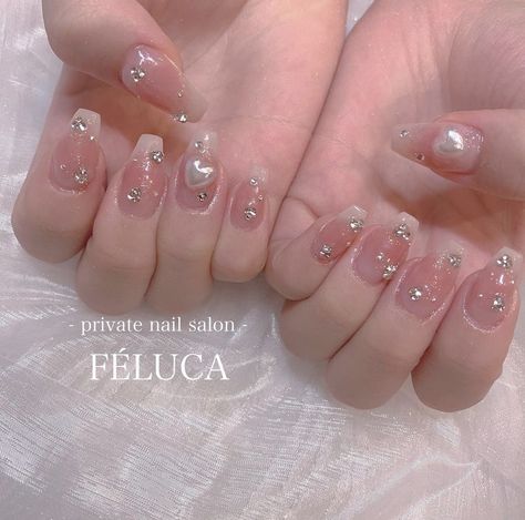 feluca0701__ Jelly Blush Nails, Japanese Jelly, Jelly Blush, Blush Nails, Nail Salon, Jelly, Blush, Nails, Makeup