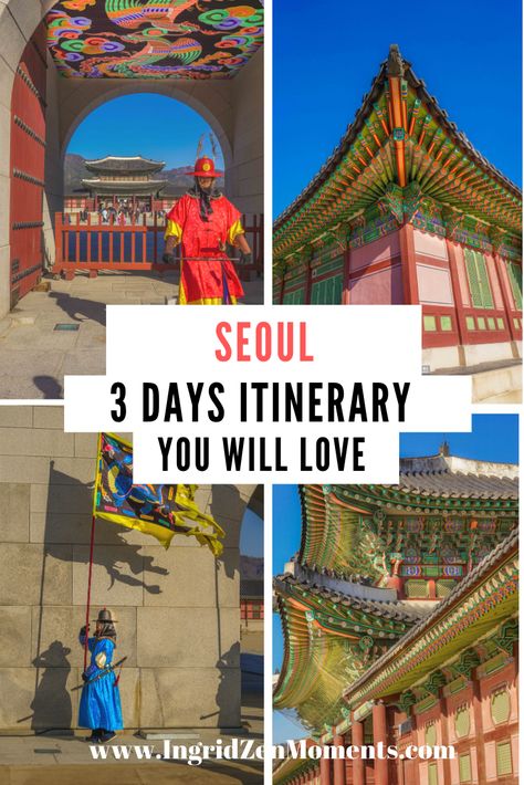 SEOUL 3 DAYS ITINERARY | Plan your Seoul travel with this all inclusive guide to Seoul Korea | All the things to do in Seoul, where to stay in Seoul, and tips for South Korea Travel. Seoul Wallpaper, Seoul Trip, Seoul Itinerary, Singapore Vacation, Things To Do In Seoul, Travel Korea, Bukchon Hanok Village, Visit Seoul, Seoul Travel