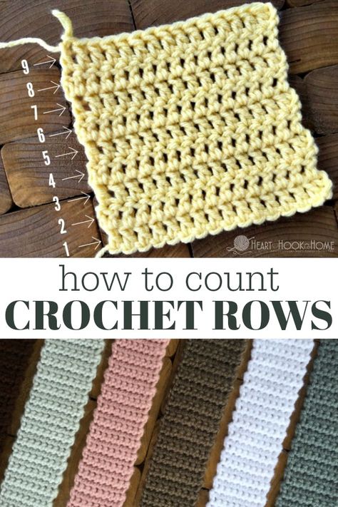 There are several ways you can count your rows in crochet. Here are SEVEN of them, and #5 is my favorite!  #crochet Crochet Rows, Making Wallpaper, Quotes Men, Stitch Wedding, Hairstyles Mens, Clothes Anime, Crochet Classes, Crochet Hack, Crochet Dog Sweater