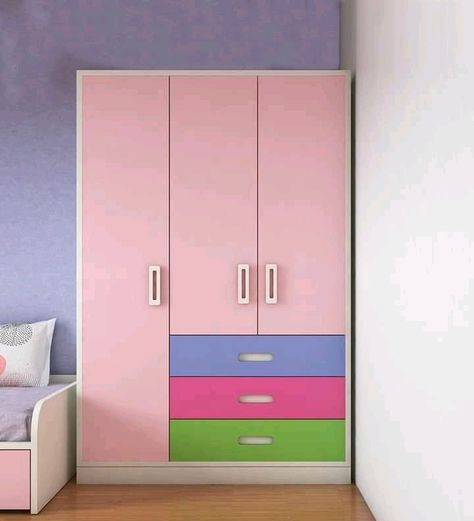 Kids Cupboard Design, Kids Wardrobe Design Modern, Kids Room Wardrobe Design, Kids Wardrobe Design, Kids Cupboard, Colour Wardrobe, Kids Bedroom Furniture Design, Wardrobe Design Modern, 3 Door Wardrobe